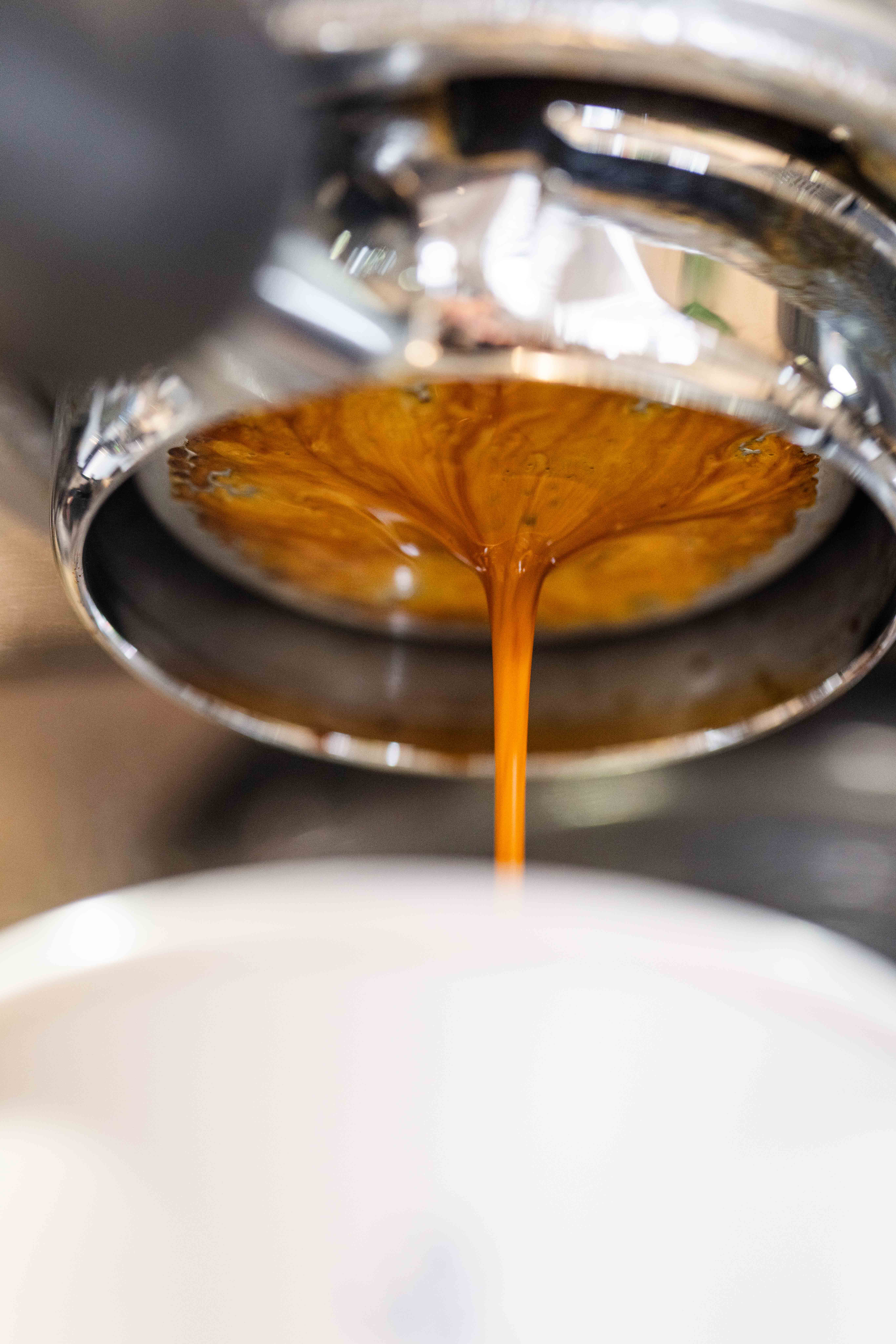 Espresso drip close-up