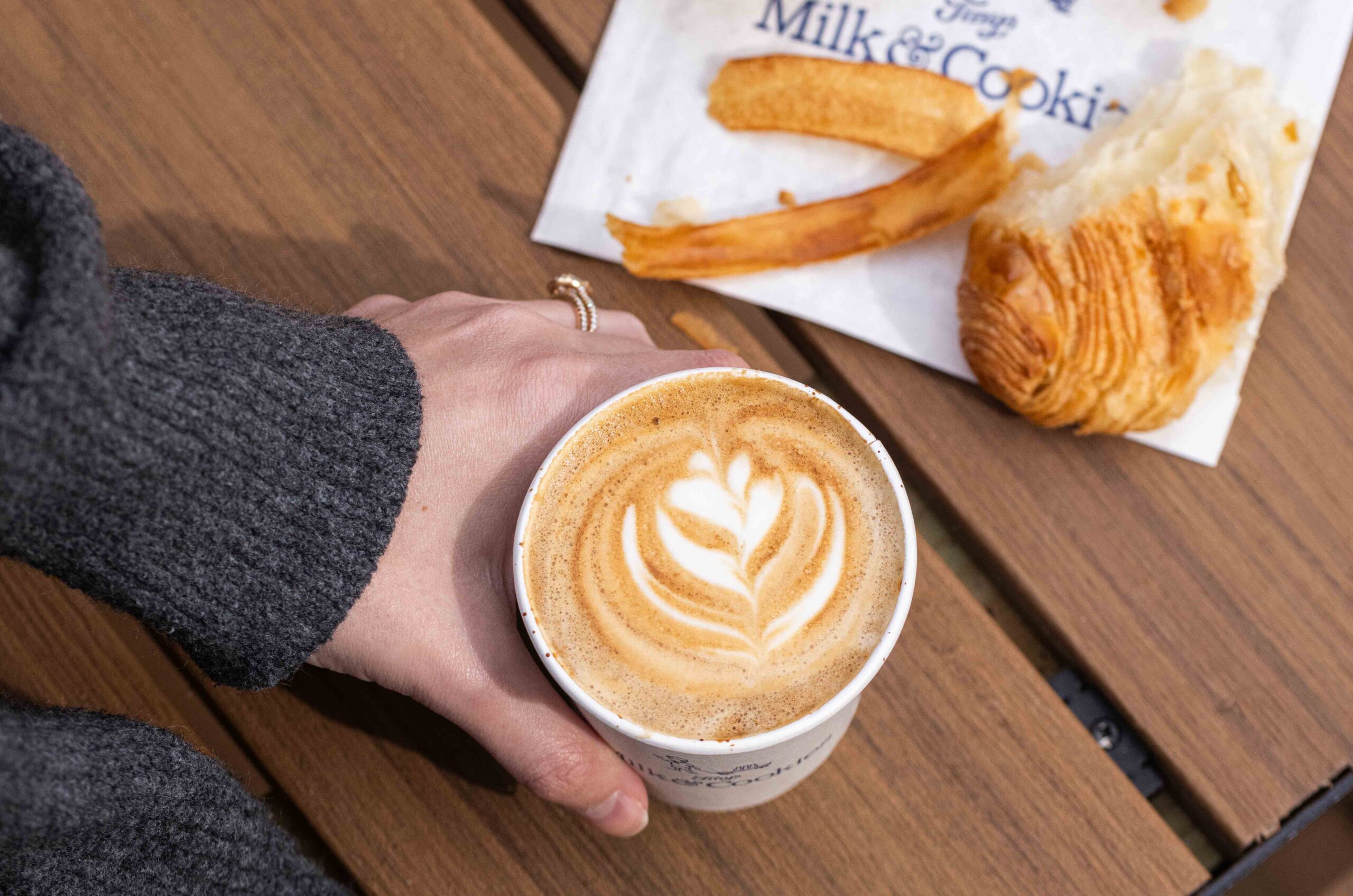 Coffee in hand