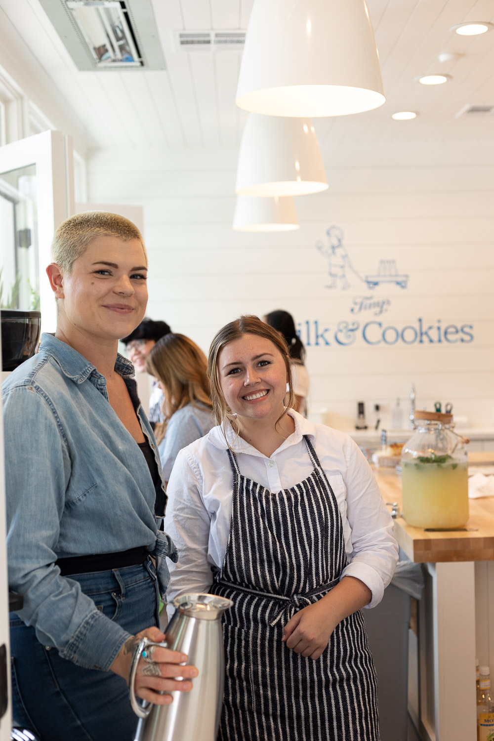 Staff smiling at camera